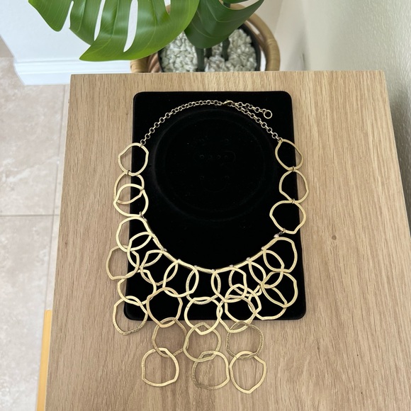 Anthropologie Necklace - Gold Chain Link Statement Necklace - Picture 2 of 5